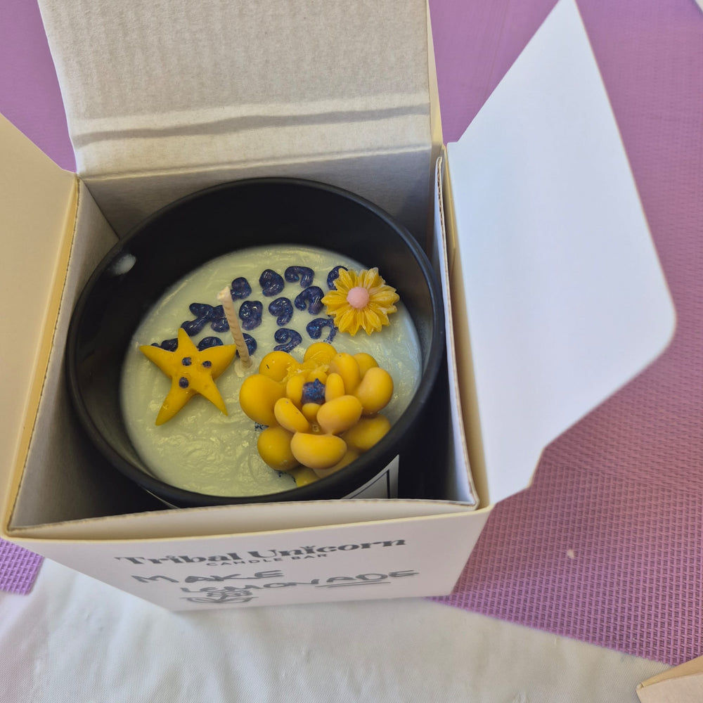 
                  
                    Tribal Unicorn Candle Making Workshop attendee's candle
                  
                