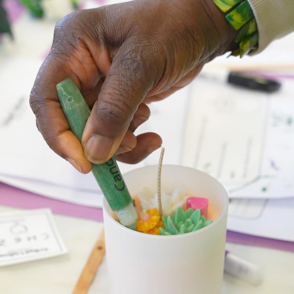 
                  
                    Tribal Unicorn Candle Making Workshop customer's masterpiece
                  
                