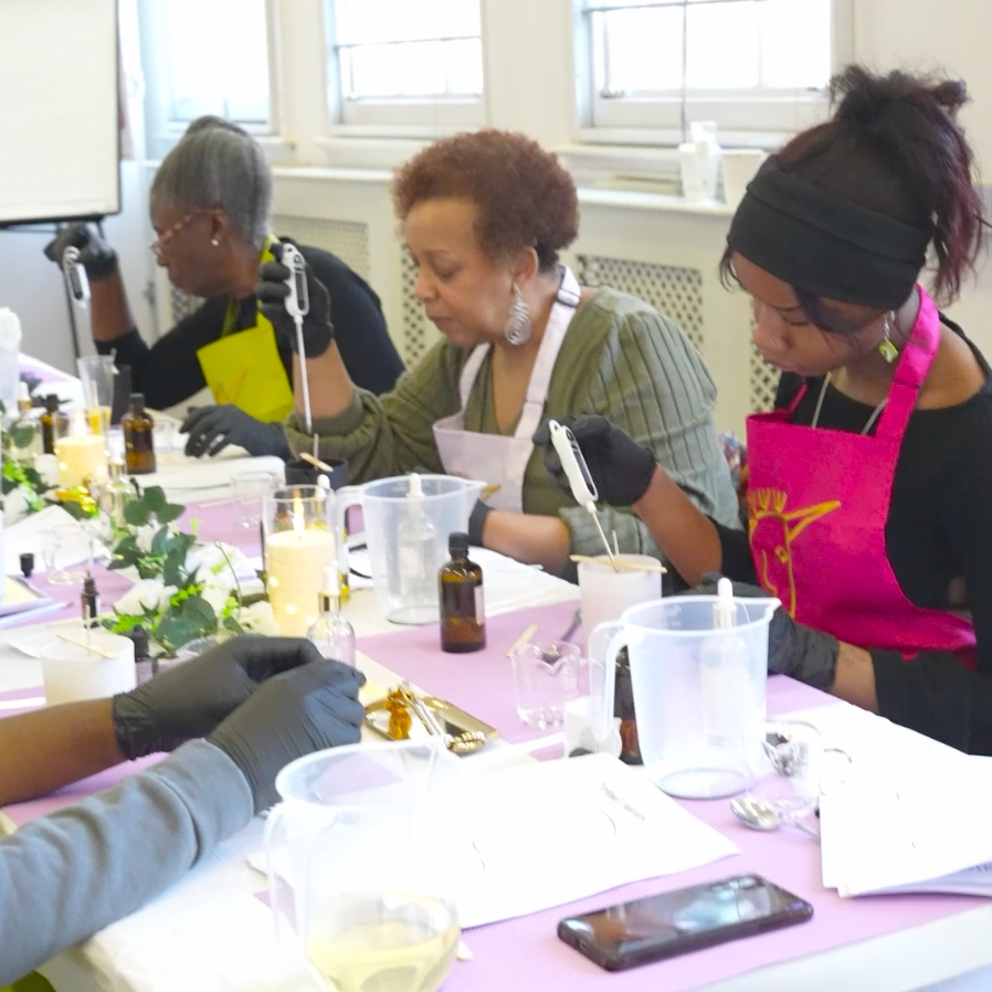 
                  
                    Tribal Unicorn Candle Making Workshop - making candles
                  
                