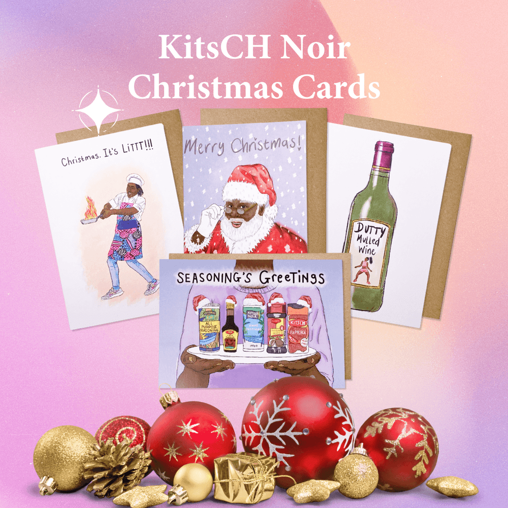 KitsCH Noir Christmas Cards - Tribal Unicorn Candle Bar